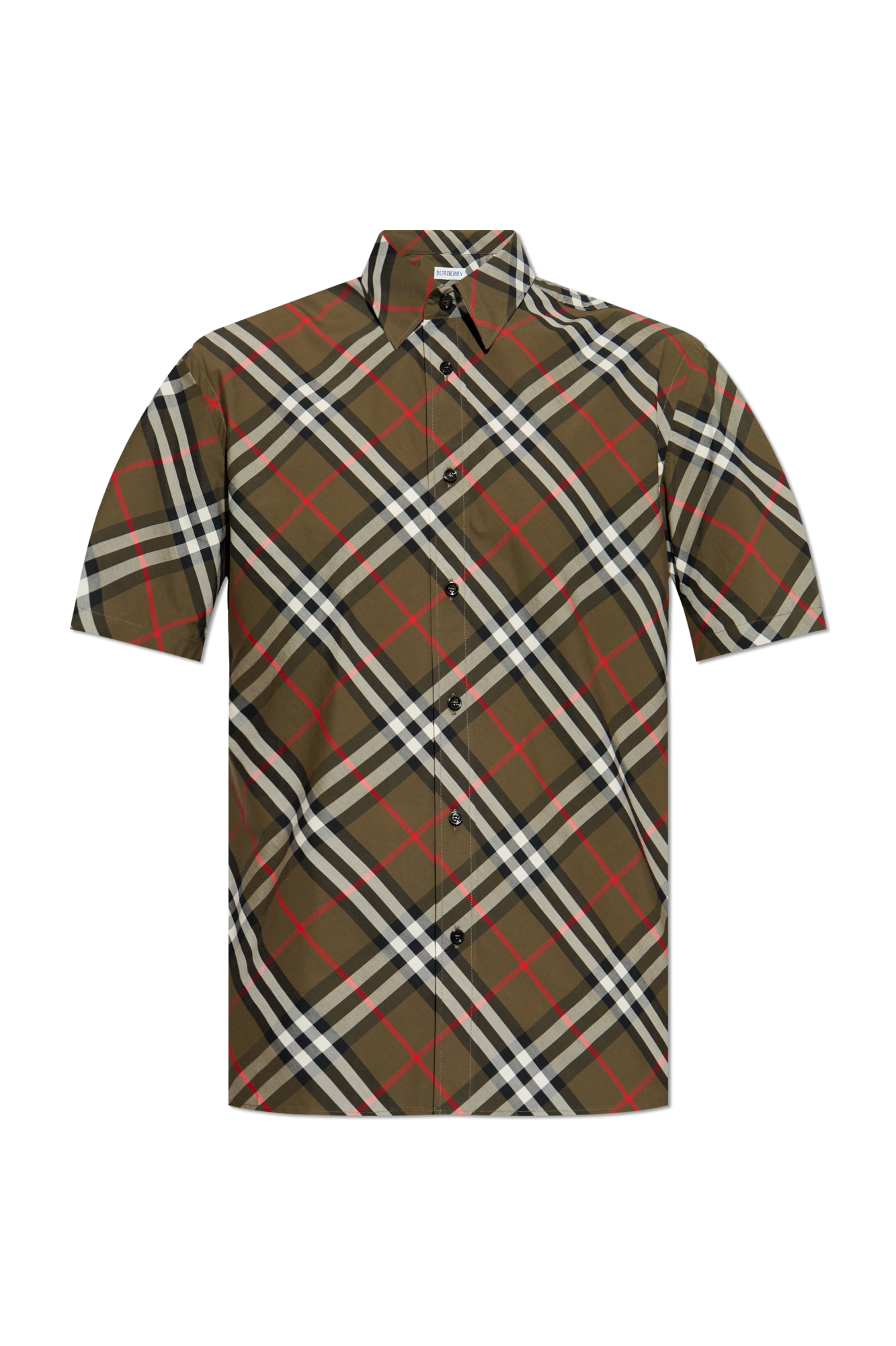 Green burberry shirt men's online